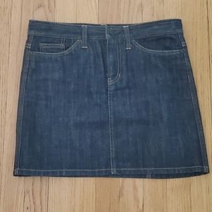 Vintage Y2K Gap Denim Miniskirt Dark Wash Size 6